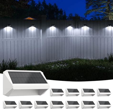 Bridika Solar Fence Lights 8 Colors, Warm White, Cool White .